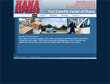 Tablet Screenshot of hanaexpress.com